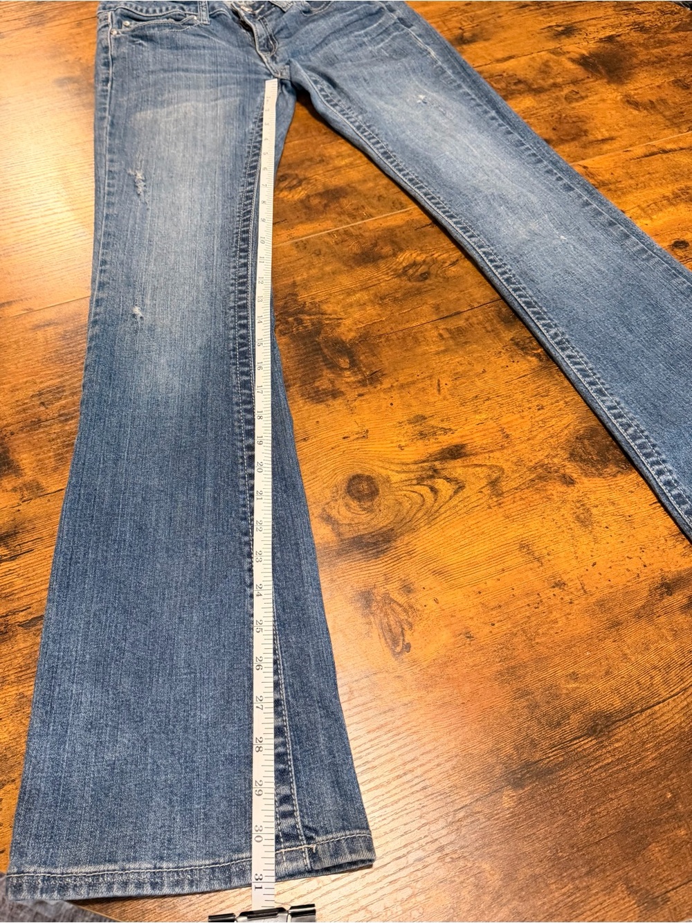 Vintage Y2K Premiere Cotton Mid Rise Bootcut Jeans Rhinestone Bling Western 1/2 - Picture 10 of 16